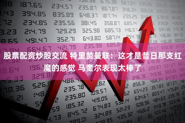 股票配资炒股交流 特里赞曼联：这才是昔日那支红魔的感觉 马奎尔表现太棒了